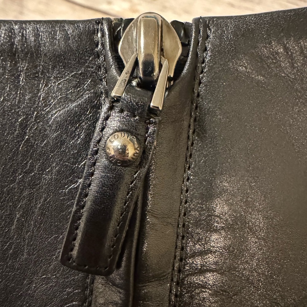 Louis Vuitton Black Leather Zipper Detail Booties Size 39 EU🔥 - Picture 10 of 12
